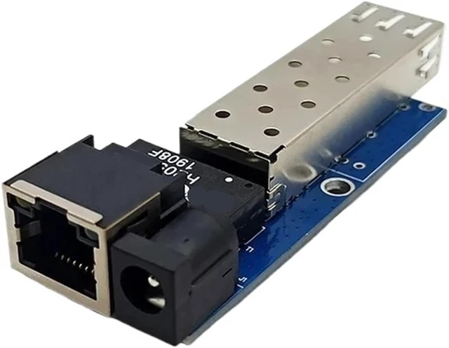Alt view image 2 of 4 - 1.25G Mini Fiber Optical Switch PCBA Board - Integrated Gigabit/100Mbps SFP Transceiver Module & RJ45 Port(2 PCS)