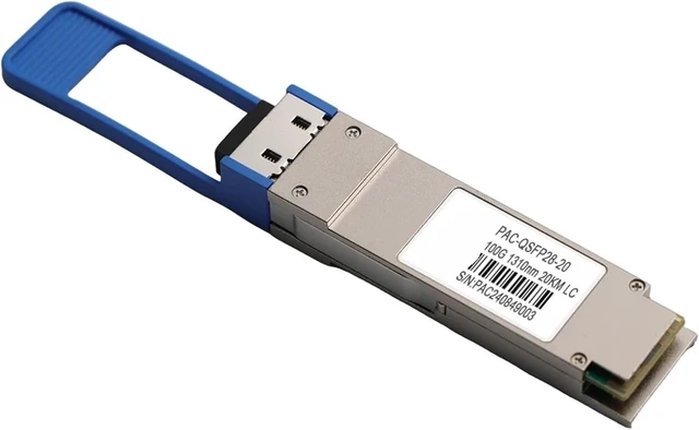 Alt view image 2 of 6 - 100G GBIC Optical Module Transceiver Duplex LC Single Mode QSFP28-100G-20KM 100GBASE-LR4 100G 20km QSFP28