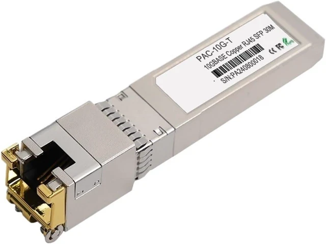 Main image of 10GBase-T SFP+ to RJ-45 Transceiver, 10Gbe SFP+ Copper Ethernet CAT6a Module, up to 80M, for SFP-10G-T-S(for HPE(Aruba) 80M)