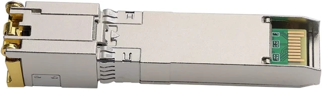 Alt view image 3 of 5 - 10GBase-T SFP+ to RJ-45 Transceiver, 10Gbe SFP+ Copper Ethernet CAT6a Module, up to 80M, for SFP-10G-T-S(for HPE(Aruba) 80M)