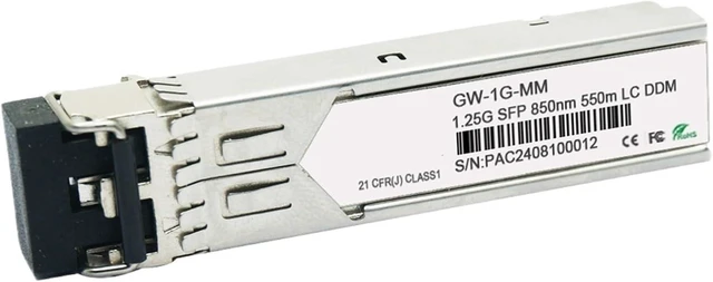 Main image of 1.25G 550nm 550m MMF multimode Dual Fiber LC SFP Transceiver Module 1000BASE SFP SFP Transceiver 1000BASE-LX/LH(1piece)