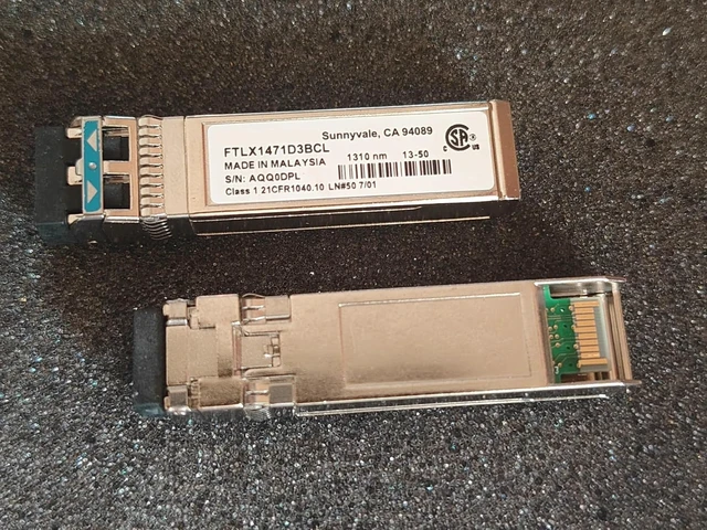 Alt view image 2 of 2 - Lr 10gb sfp Module FTLX1471D3BCL LR 10G 1310NM 10KM sfp Sfp+ Single Mode/10g Optical transceiver