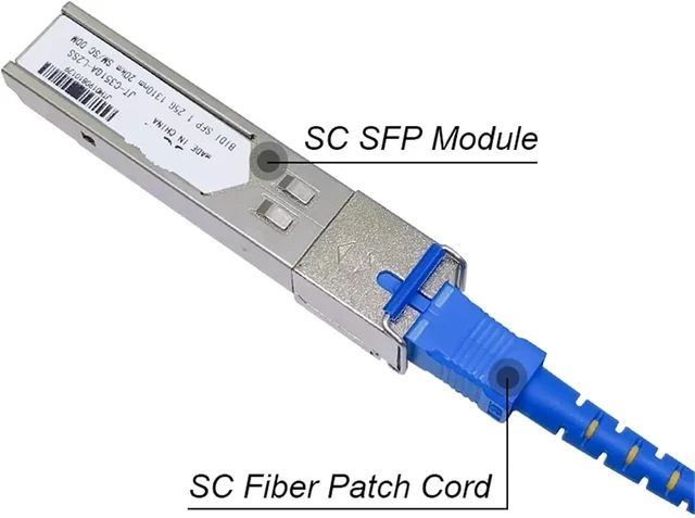 Alt view image 3 of 6 - 1Pair SC SFP Module for 1000Mbps Fiber Transceiver Gigabit DDM Mini GBIC Compatible with Switch(1Pair 20KM)