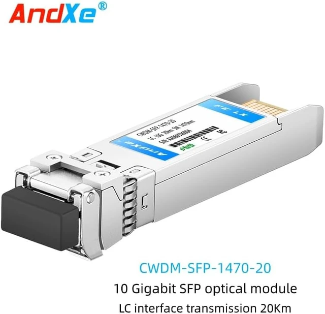 Alt view image 2 of 7 - CWDM-SFP-1470-20 SFP+ Transceiver