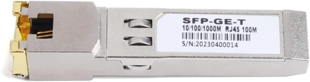 Alt view image 5 of 7 - Gigabit RJ45 SFP Module 10M/100M/1000M Adaptive 1000Mbps 1.25G 10G Transceiver Module Fit for Ethernet Switch(10PCS 1000M Adaptive)