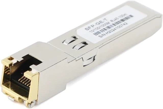 Alt view image 6 of 7 - Gigabit RJ45 SFP Module 10M/100M/1000M Adaptive 1000Mbps 1.25G 10G Transceiver Module Fit for Ethernet Switch(10PCS 1000M Adaptive)