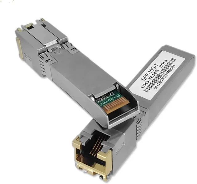 Alt view image 2 of 6 - 10G SFP+ Fiber 2.5G Copper SFP Modules Optical Port Turn to RJ45 Ethernet Port Switch Gigabit Transceiver Module(2.5G 1PCS)