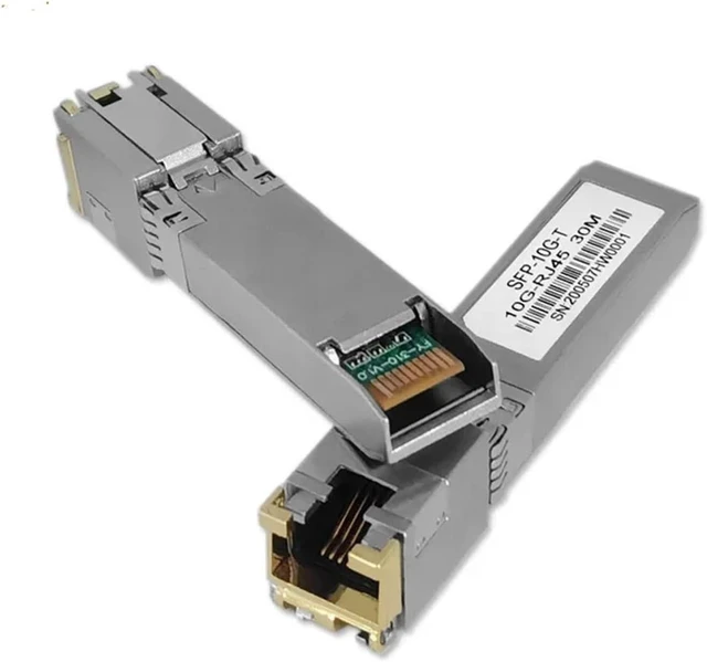 Alt view image 2 of 6 - 10G SFP+ Fiber 2.5G Copper SFP Modules Optical Port Turn to RJ45 Ethernet Port Switch Gigabit Transceiver Module(2.5G 2PCS)
