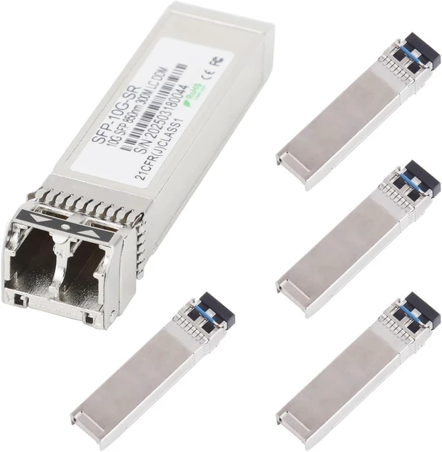 Main image of 5PCS SFP Module Single/Multimode Multifiber 10G 2 LC Fiber 1310nm/1550nm Transceiver Module for Ethernet Switch(1310nm 10KM)