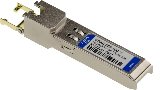 Alt view image 2 of 4 - KALEA-INFORMATIQUE 10GBASE-T SFP+ Fiber Transceiver Module to Ethernet 10 Gigabit RJ45 Copper, 30M Range