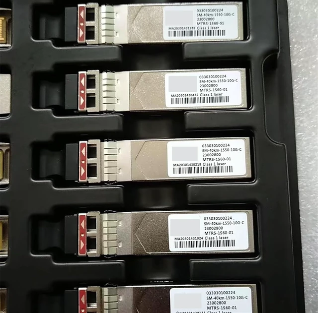 Alt view image 3 of 3 - 1PCS 10G 40KM SFP Fiber Optical module/033030100224 23002800 SM-40KM-1550-10G-C MTRS-1S60-01/40KM SFP Fiber transceiver