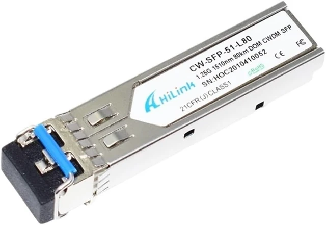 Alt view image 2 of 2 - Dual LC 1.25G 1510nm 80km CWDM SFP Transceiver with DOM Function