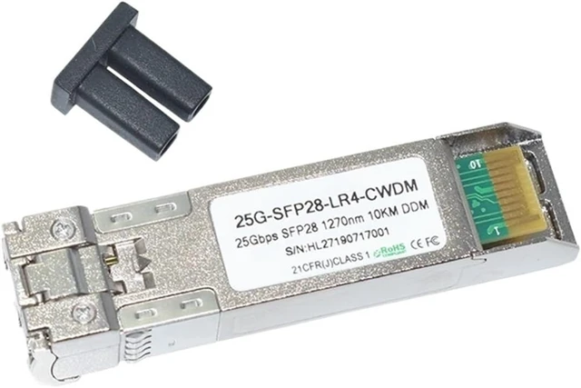 Alt view image 6 of 6 - 25G-SFP28-LR4-CWDM 25G SFP28 1270nm 10KM Transceiver SFP Optical(2 pcs)