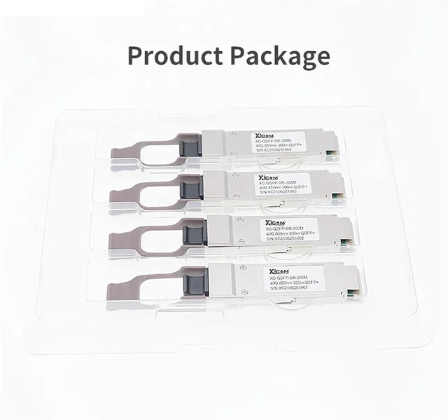 Alt view image 3 of 6 - 40G QSFP+SR 850nm 300m MPO Connector SFP Fiber Optical SFP Transceiver DDM Function Compatible with Switch(1pcs)