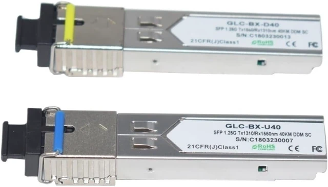 Alt view image 3 of 6 - 1000BASE WDM 1.25G 40KM TX1310/RX1550nm LC/SC Connector Transceiver SFP(5 Pairs LC)