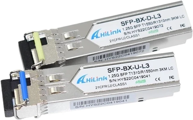 Alt view image 6 of 6 - 1000BASE WDM 1.25G 40KM TX1310/RX1550nm LC/SC Connector Transceiver SFP(5 Pairs LC)