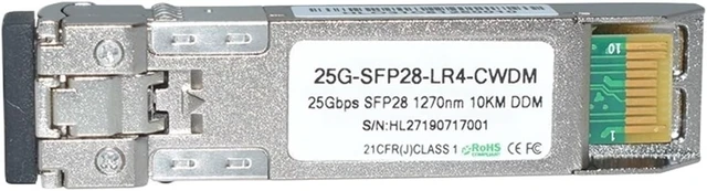 Alt view image 4 of 6 - 25G-SFP28-LR4-CWDM 25G SFP28 1270nm 10KM Transceiver SFP Optical(2 pcs)