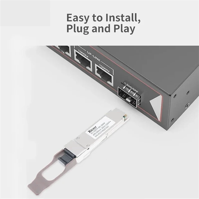 Alt view image 5 of 6 - 40G QSFP+SR 850nm 300m MPO Connector SFP Fiber Optical SFP Transceiver DDM Function Compatible with Switch(1pcs)