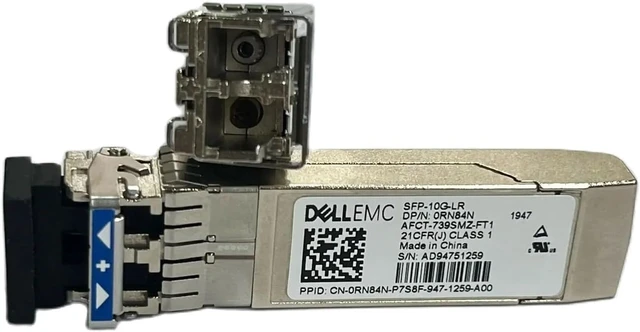 Alt view image 2 of 4 - RN84N EMC SFP-10G-LR SFP 10Gbase-LR AFCT-739SMZ-FT1 Optic Transceiver Compatible Intel X520-DA2
