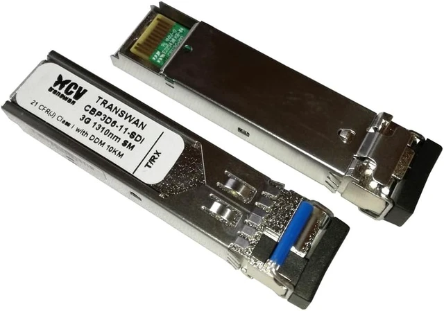 Alt view image 2 of 2 - 3G-SDI SFP Transceiver, Bi-directional 1310nm/1550nm 3G/HD/SD-SDI SFP Module 10Km (6.2 Miles) for SD/HD/3G-SDI 1080P with MSA Pin Assignment and DDM, Supports SMPTE Pathological Patterns