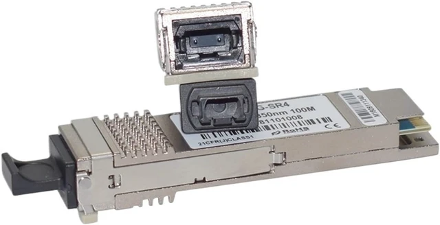 Alt view image 5 of 6 - Fiber Transceiver 40GBASE SR4 QSFP+ 850nm 100M MultiMode MPO Connector