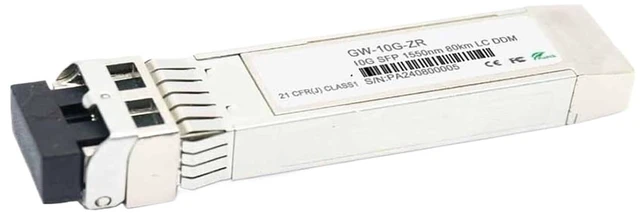 Main image of 10G SFP Fiber Module Transceiver Singlemode Dual Fiber 80KM LC Transceiver DDM Fiber Optical