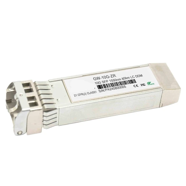 Alt view image 2 of 6 - 10G SFP Fiber Module Transceiver Singlemode Dual Fiber 80KM LC Transceiver DDM Fiber Optical