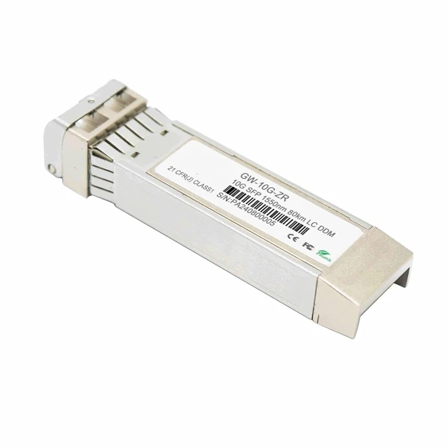 Alt view image 4 of 6 - 10G SFP Fiber Module Transceiver Singlemode Dual Fiber 80KM LC Transceiver DDM Fiber Optical