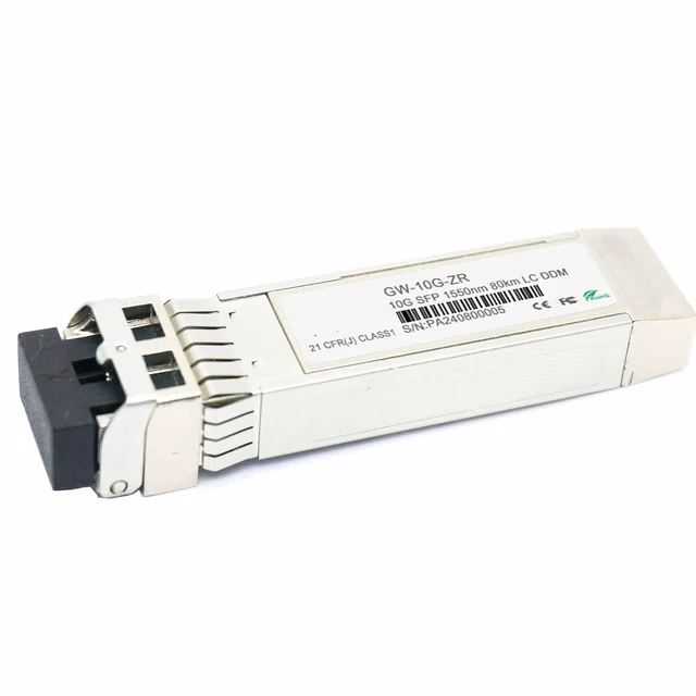 Alt view image 5 of 6 - 10G SFP Fiber Module Transceiver Singlemode Dual Fiber 80KM LC Transceiver DDM Fiber Optical