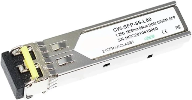 Main image of Dual 1.25G 1550nm 80km CWDM SFP Transceiver with DOM Function