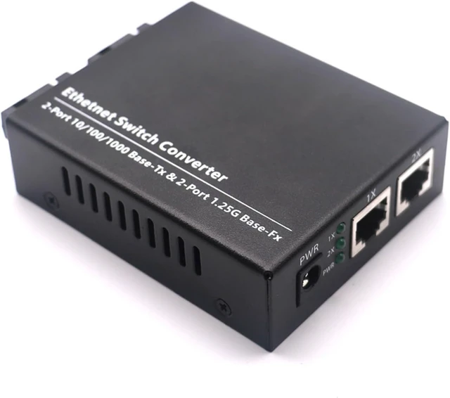 Alt view image 6 of 6 - 1PCS Gigabit Single-Mode Single Fiber Optical Fiber transceiver 2 Optical 2 Electrical SC Interface Converter for Video Surveillance 20km