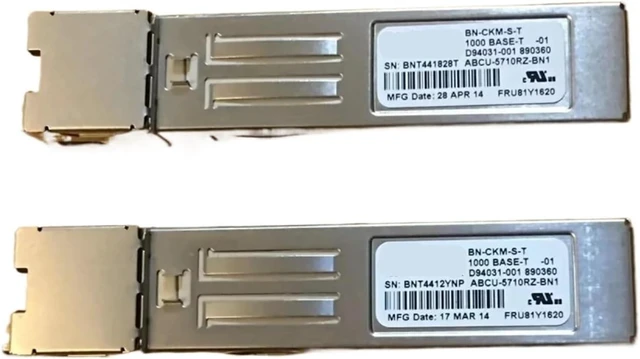 Main image of 1pc RJ45 Fiber Transceiver BN-CKM-S-T 1000BASE-T ABCU-5710RZ-BN1 D94031-001 890360/RJ45 Fiber Optic Module