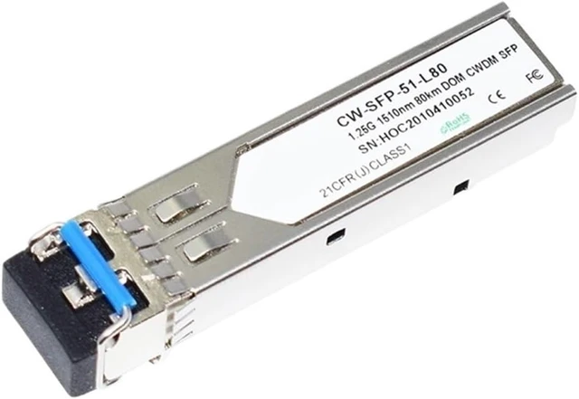Alt view image 2 of 2 - Dual LC 1.25G 1510nm 80km CWDM SFP Transceiver with DOM Function