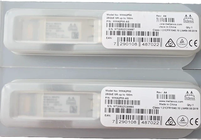 Main image of 1pc for Mellanox Original MMA2P00-AS 25GbE 25GBASE-SR SFP28 Transceiver