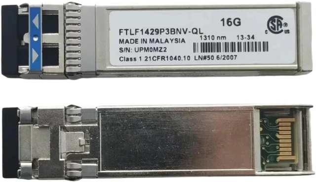 Main image of 1pc 16G 10KM Sfp Fiber Optical Module FTLF1429P3BCV-QL FTLF1429P3BNV-QL 1310nm 16GB HBA Channel LR Optical Transceiver