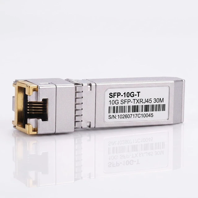 Alt view image 3 of 7 - 10GBASE-T SFP+ to RJ45 Transceiver, 10GbE Copper Module for Cat6a Cable, up to 30m, Compatible with Cisco SFP-10G-T-S