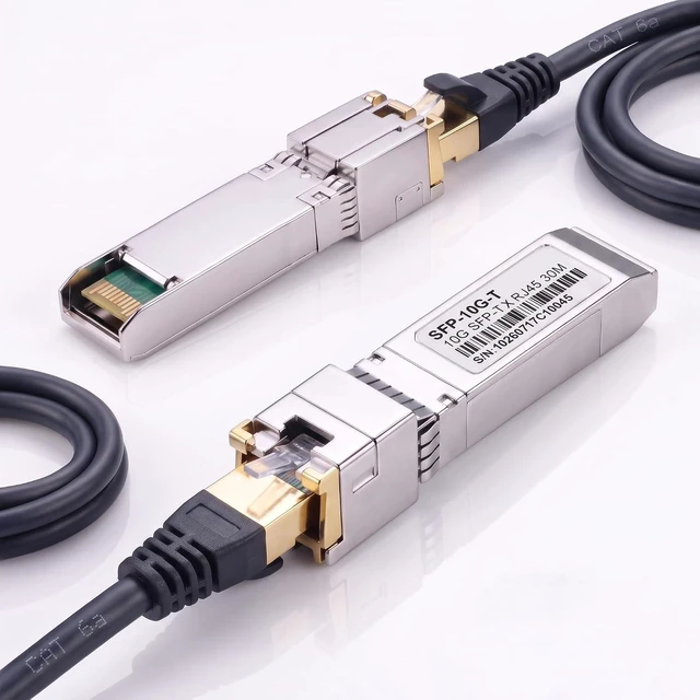 Alt view image 7 of 7 - 10GBASE-T SFP+ to RJ45 Transceiver, 10GbE Copper Module for Cat6a Cable, up to 30m, Compatible with Cisco SFP-10G-T-S