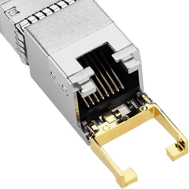 Alt view image 5 of 5 - SFP+ to 10Gbase-T 30M Module Transceiver Extreme 10338 FS-TRAN-SFP+GC SFPP-T-10G 813874-B21 E10GSFPT