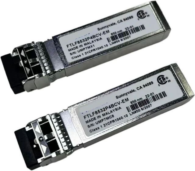Main image of 1PCS 32g sfp Fiber Module FTLF8532P4BCV-EM/850nm 32g Multimode Dual Fiber Transceiver Module