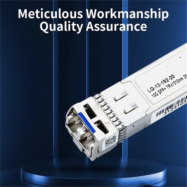 Alt view image 6 of 7 - 10G SFP+ Fiber Module Transceiver 20KM DDM LC Optical Fiber Module Single Mode Compatible with SFP Switch