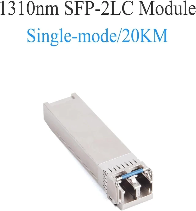 Alt view image 2 of 6 - 1PCS 10G SFP Module Single/Multimode Multifiber 2 LC Fiber 1310nm/1550nm Transceiver Module for Ethernet Switch(1310nm 20KM)