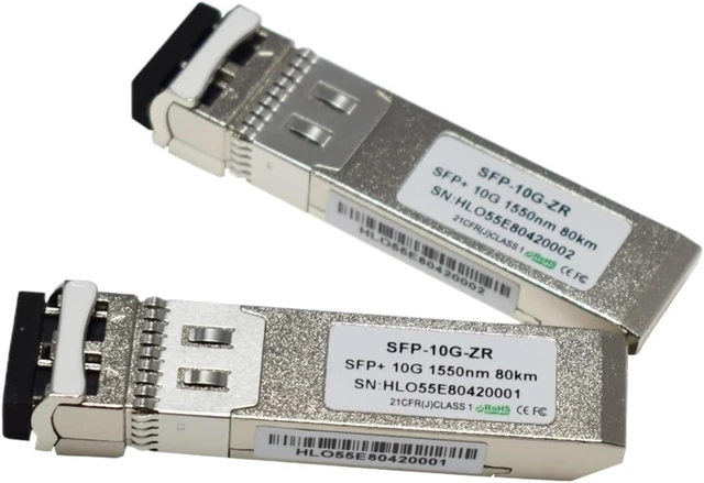 Alt view image 3 of 6 - Pluggable 10G SFP+ SMF 80KM ZR Transceiver 10G ZR 80KM 1550nm SFP Ethernet(1 pc)