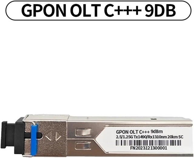 Alt view image 5 of 7 - 1.25G SFP Mpdule GPON OLT C+++ 7/8/9dBm 2.5Gbps SC Optical PON 1490/1310nm UP to 20km 1.25 GBPS fibra Transceiver (Color : 1PC 9dB)