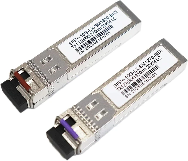 Main image of SFP Transceiver SFP Module 10G LC 1330nm/1270nm 20km Fiber Switch Compatible Module with Switch Optical Module(2Pcs-1330 1270nm)
