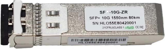 Main image of Pluggable 10G SFP+ SMF 80KM ZR Transceiver 10G ZR 80KM 1550nm SFP Ethernet(1 pc)