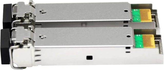 Alt view image 2 of 3 - Fiber Transceiver SFP, 1.25G, LC 1000BASE, 1310nm, 1550nm, Gigabit DDM, 1000Mbps, 2Pcs(1pair 120KM)