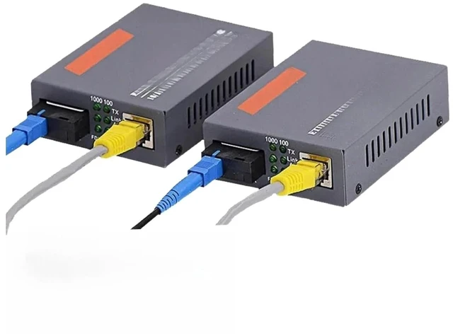 Main image of 1 Pair HTB-GS-03 Gigabit Fiber Media Converter Single Mode SC 3KM WDM