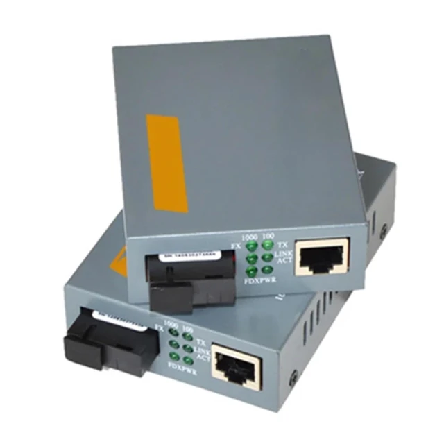 Alt view image 5 of 5 - 1 Pair HTB-GS-03 Gigabit Fiber Media Converter Single Mode SC 3KM WDM