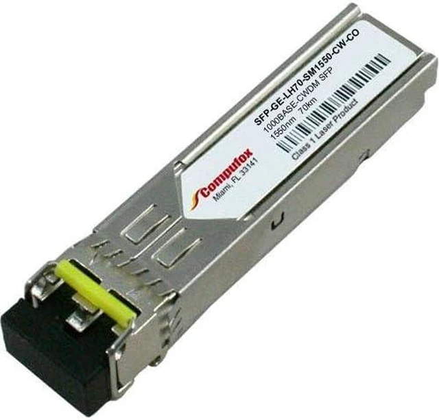 Main image of SFP-GE-LH70-SM1550-CW - H3C Compatible 1000BASE-CWDM SFP 1550nm 70km SMF transceiver