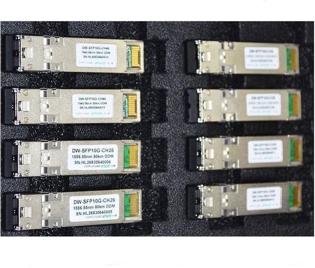 Alt view image 6 of 6 - Optical Fiber 10GBASE HL-DW-SFP10G-ZR-80km FTTX DWDM 10G 1555.75nm for Ethernet Networking